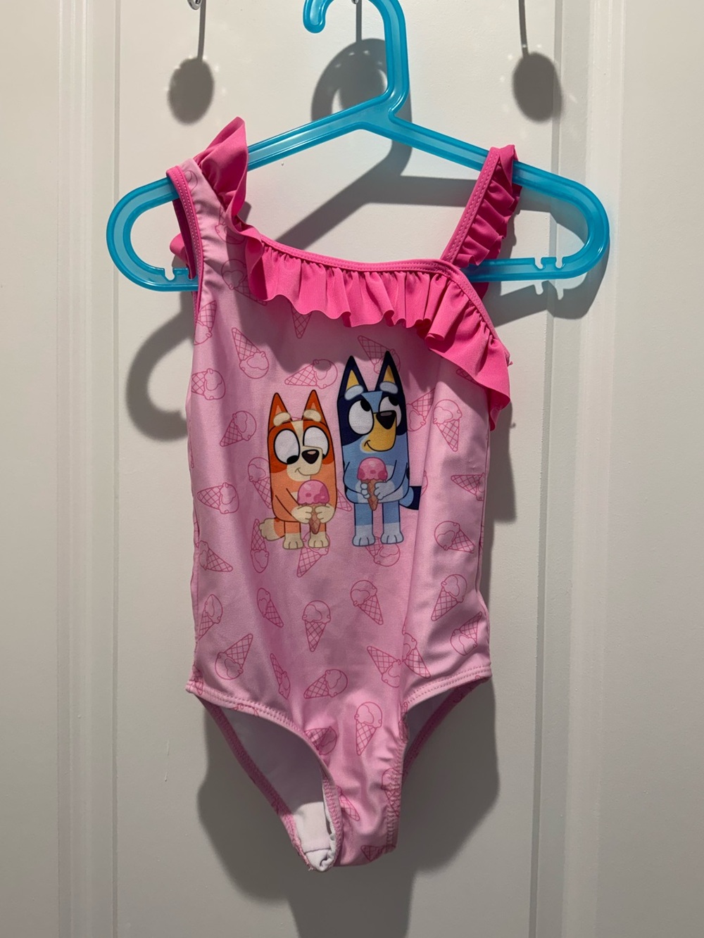 Bluey toddler swimsuit size 4T